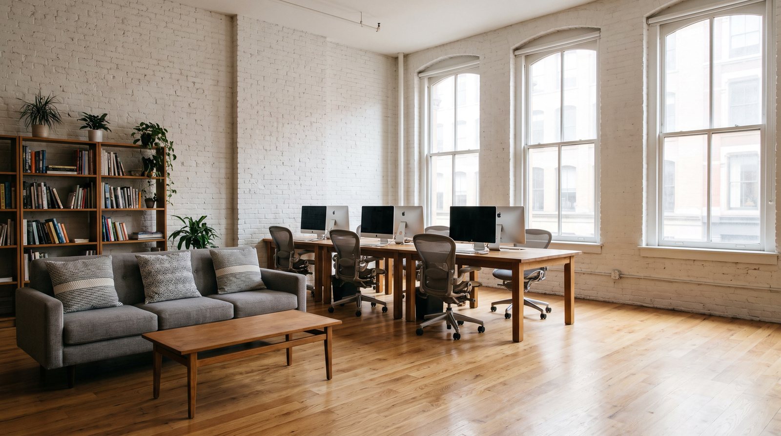 A SoHo loft office fully reset after a Breezy deep clean